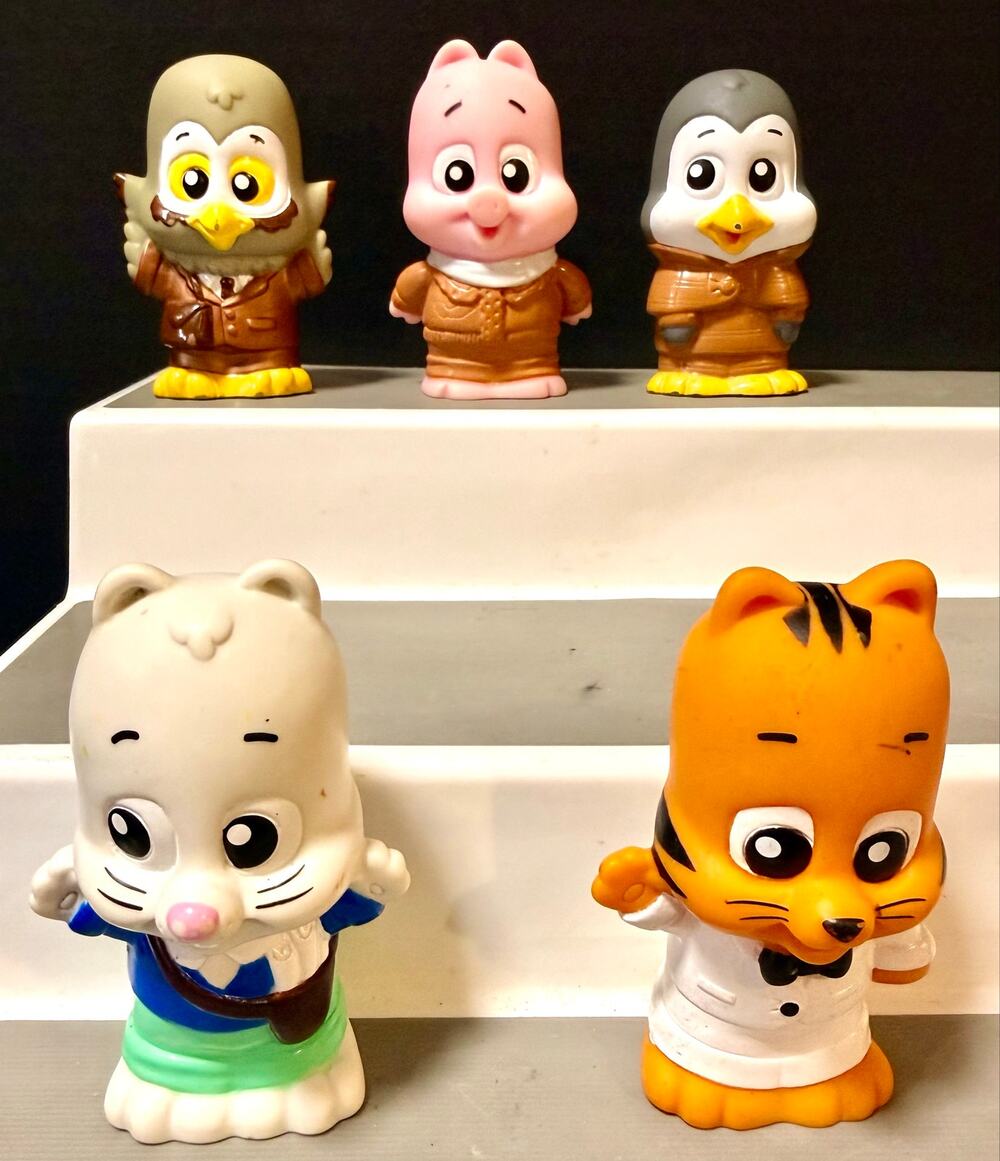 Retired Little Tikes Apple Grove Pals set of 5 animals play figures set #1